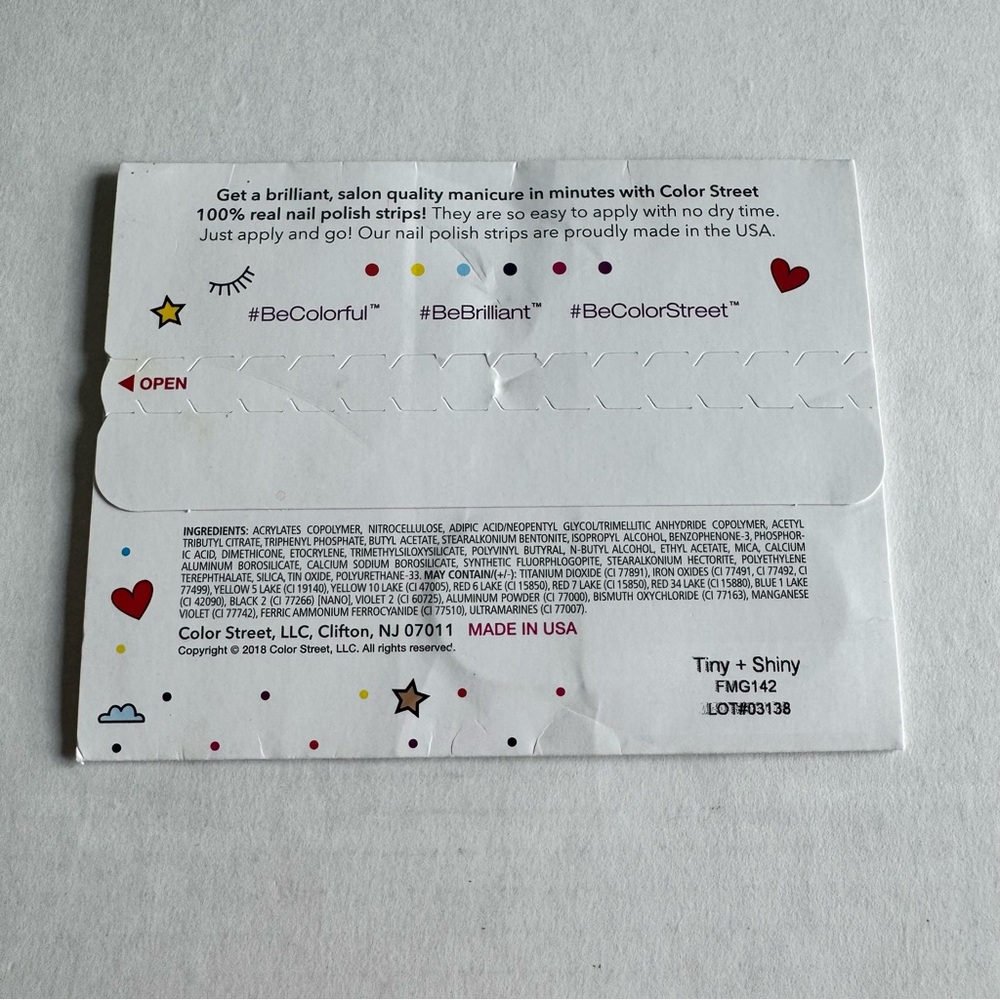 *Retired* Color Street: Tiny + Shiny (Petite) | Pink Glitter Clear Overlay - Picture 4 of 14